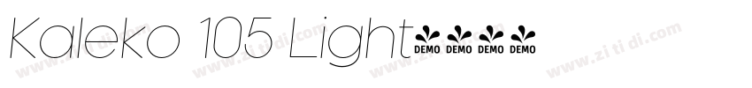 Kaleko 105 Light字体转换